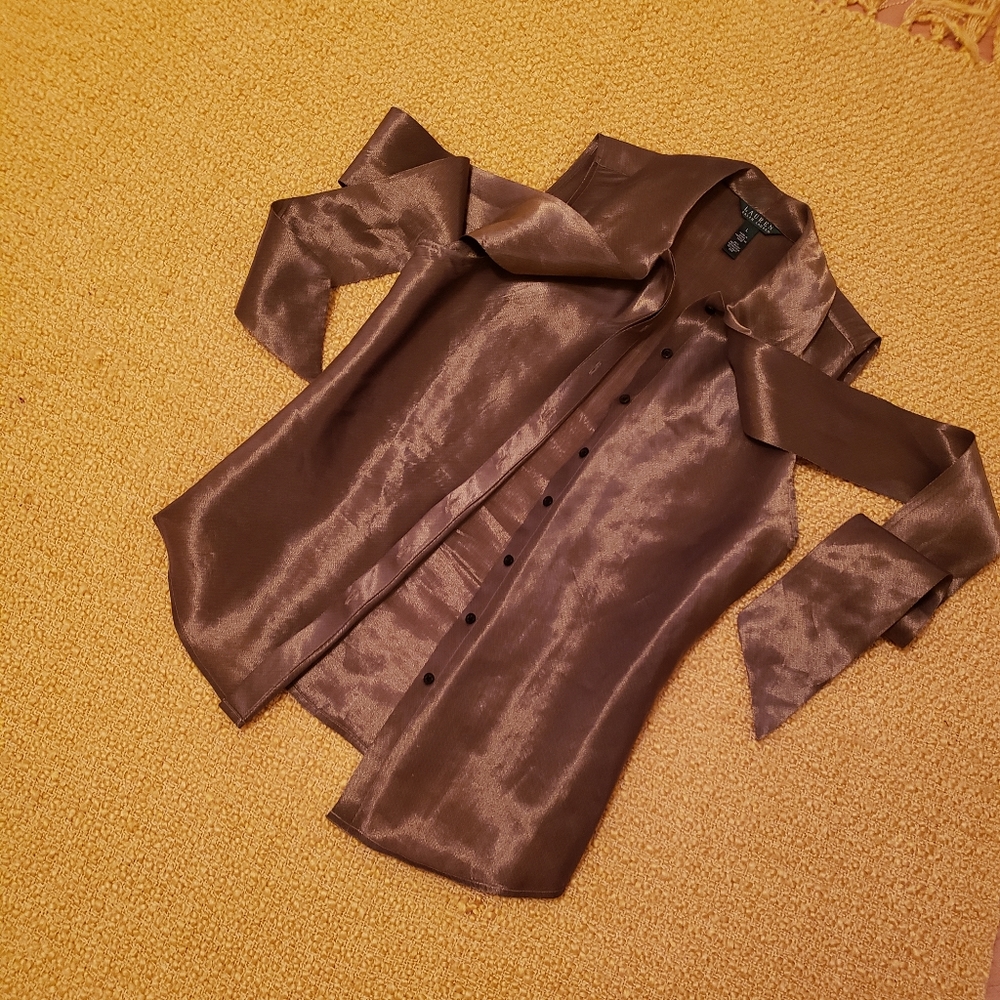 Ralph Lauren shimmery sleeveless blouse